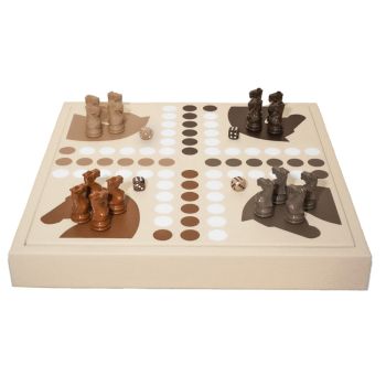 Hector Saxe Leder Ludo Spiel - Atlas