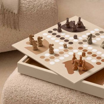 Hector Saxe Leder Ludo Spiel - Atlas