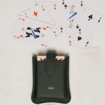 House of Nobilique Leather Card Holder - Green