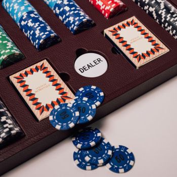 House of Nobilique Leren Pokerset - Bordeaux