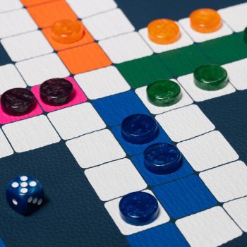 House of Nobilique Leren Mens Erger Je Niet - Blauw
