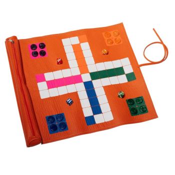 House of Nobilique Leren Mens Erger Je Niet - Oranje