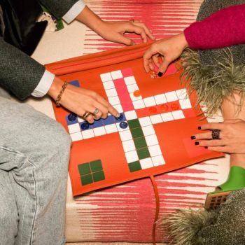 House of Nobilique Leren Mens Erger Je Niet - Oranje