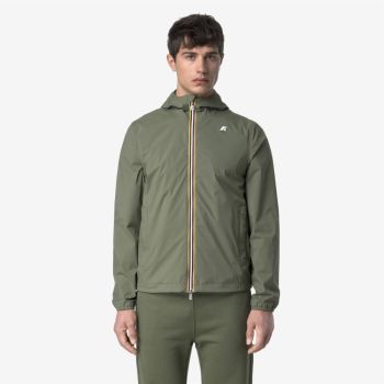 K-Way Jack Stretch Nylon Jersey Jacket - Green