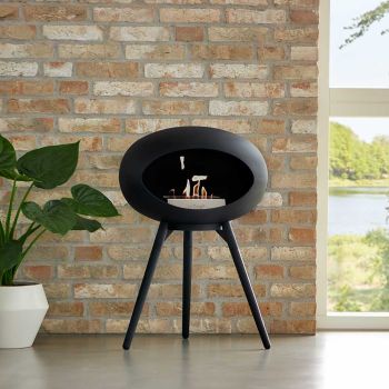 Le Feu Bio-Kamin Ground Wood Low - Schwarze Eiche
