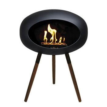 Le Feu Bio Fireplace Ground Wood Low - Smoked Oak