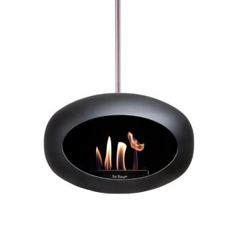 Le Feu Bio-Kamin Schwarz Sky 120 - Stahlpfahl