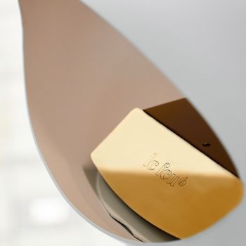 Le Feu Bio-Kamin Weiß Sky 120 - Rosegold Pfahl