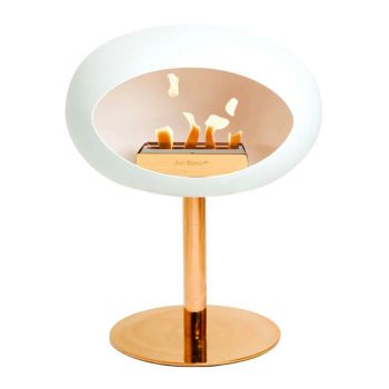 Le Feu Bio-Kamin Weiß Ground Steel Low - Rosegold
