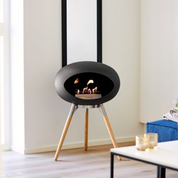 Le Feu Bio-Kamin Ground Wood Low - Soaptreated Eiche
