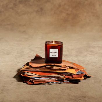 Assouline Library Candle - Leather