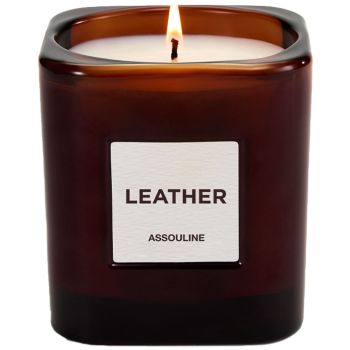 Assouline Library Candle - Leather