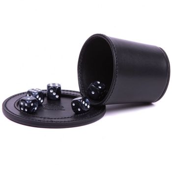 Liar's Dice Game Set Leather
