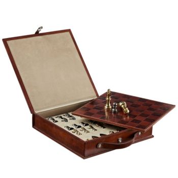 Life Of Riley Leather Chess Set