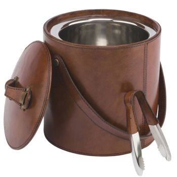 Life Of Riley Leather Ice Bucket