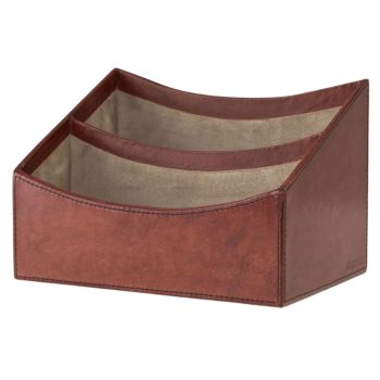 Life Of Riley Leather Letter Rack