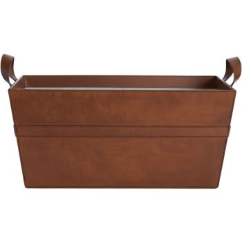 Life Of Riley Leather Log Basket