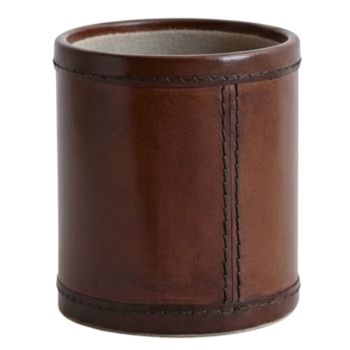 Life Of Riley Leather Round Pen Pot
