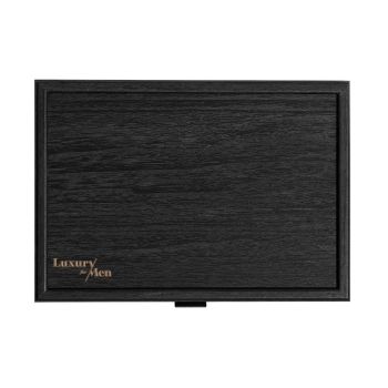 Marque Luxury For Men Manopoulos Étui À Cartes À Jouer - Bois Noir