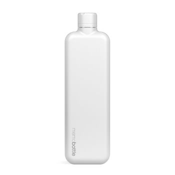 Memobottle Rostfreier Stahl Slim - Weiß 