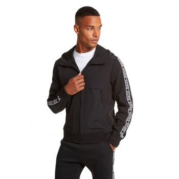 Michael Kors Logo Tape Reißverschluss Hoodie - Schwarz