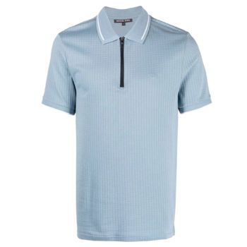 Michael Kors Half-Zip Polo - Blue