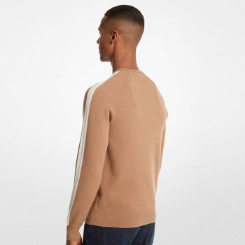 Michael Kors Stretch-Viskose-Pullover - Kamel