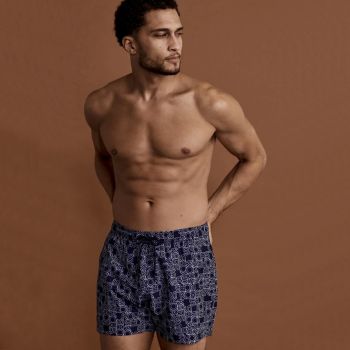 Michael Kors Short de Bain Logo - Marine