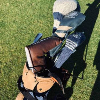 Modest Vintage Player Leder Golf-Putterhülle (Blade) – Braun