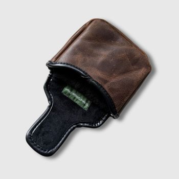 Modest Vintage Player Leder Golf-Putterhülle (Mallet) – Braun