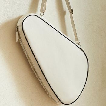 Modest Vintage Player Leder Padel-Tragetasche – Creme