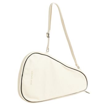 Modest Vintage Player Leather Padel Carry Bag - Creme