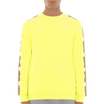 Moschino Sweatshirt Logo-Bordüre - Gelb