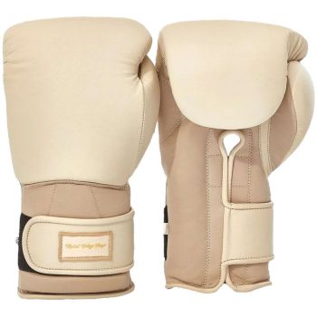 Modest Vintage Player Elite Leder Boxhandschuhe - Creme