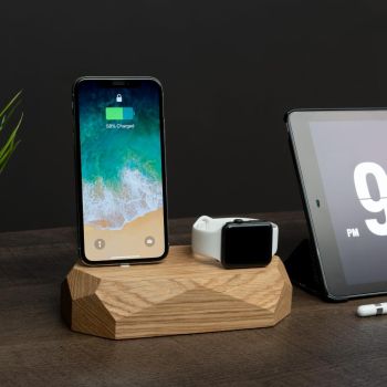 Oakywood Doppelte Dockingstation - Eiche