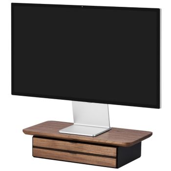 Oakywood Desk Shelf Mini Dual Drawer - Walnut