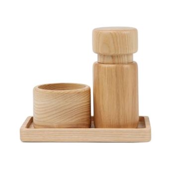 Retro Ashwood Salt & Pepper Set