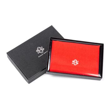 Owen Smith Pocket Square - Orange