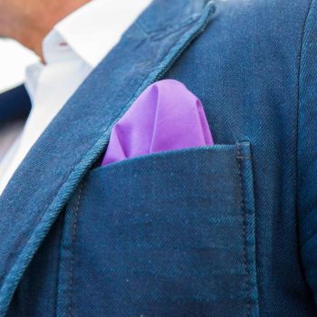 Carré de poche Owen Smith - Violet