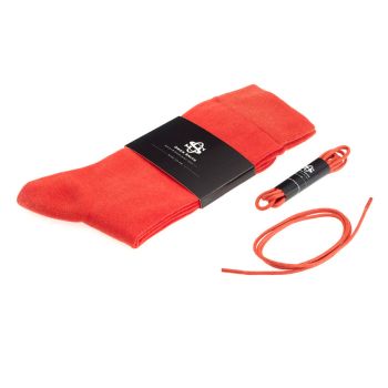 Owen Smith Socks & Laces Set Orange Rust