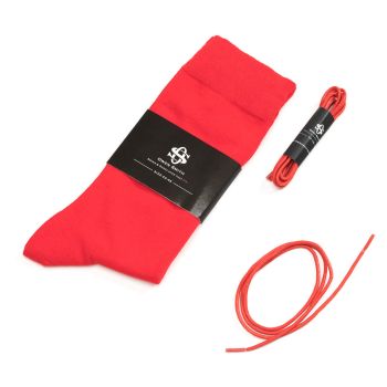 Owen Smith Socks & Laces Set Red