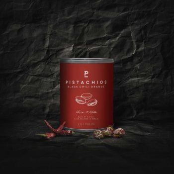 P-Stash Pistazien Nüsse Schwarz Chili & Orange - 50 gr