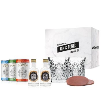 The Perfect Serve Gin & Tonic Miniatures Set with Double Dutch