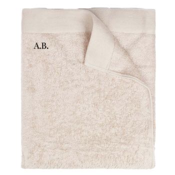 Personalised Birch Towel - Beige