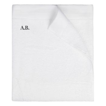 Personalised Birch Towel - White