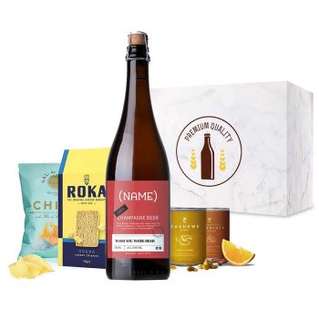 Personalised Champagne Beer Apero Box