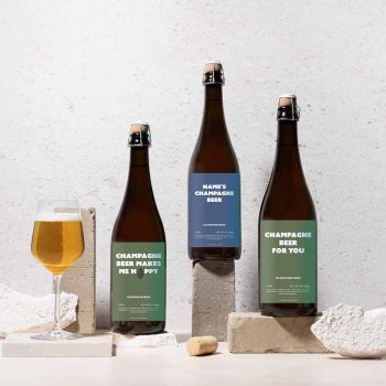 Personalisierte Brut Bier Duo