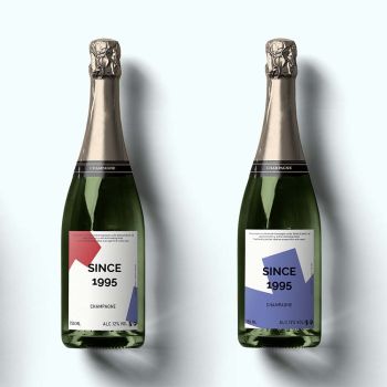 Personalisierte Champagner-Duo-Geschenkbox