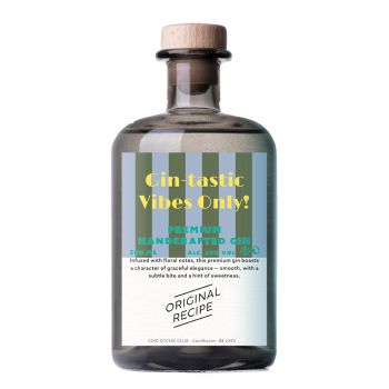 Personalised Premium Gin - Bold Geomatric Design