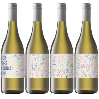 Personalised White Wine - Doodle